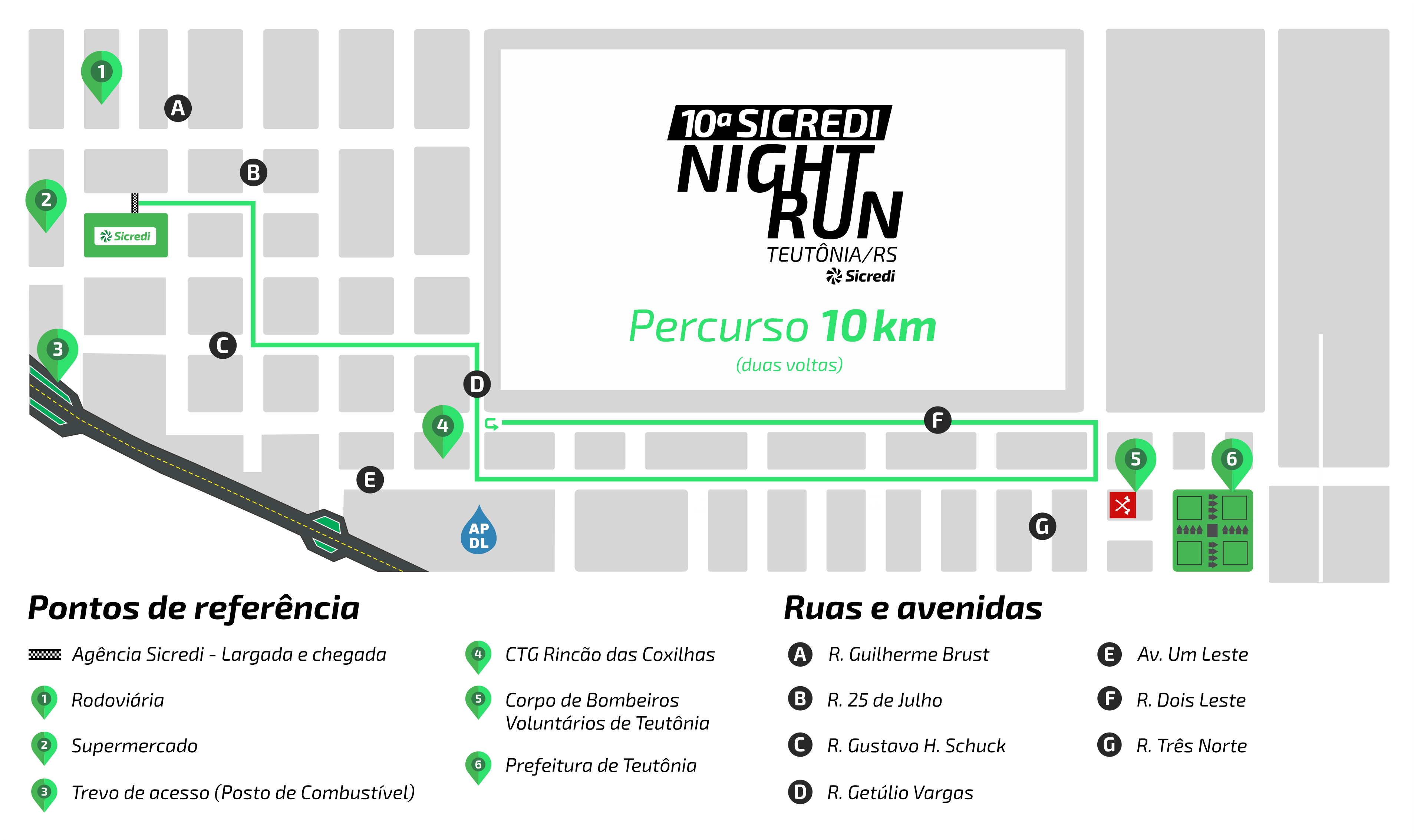 Mapa do trajeto 10km
