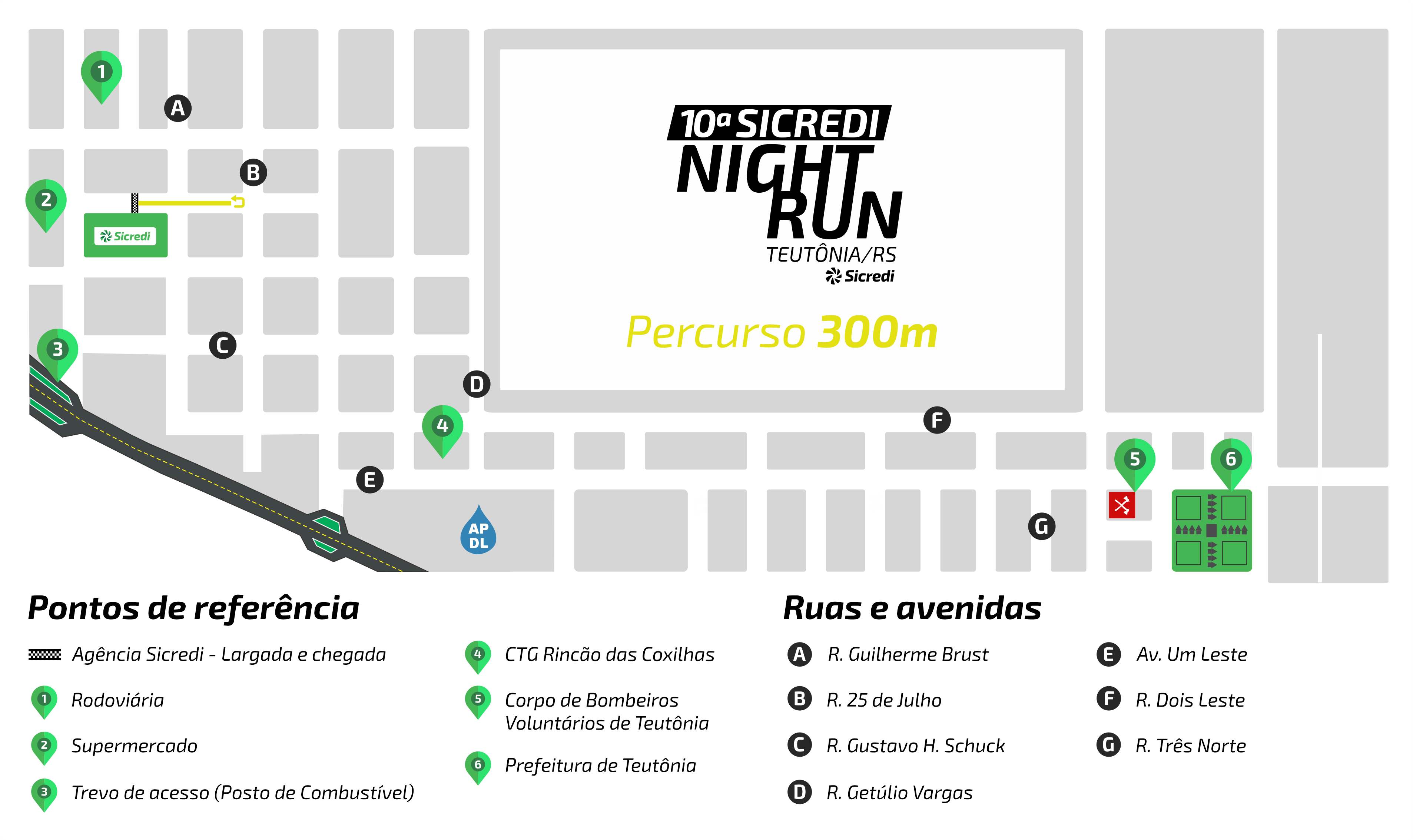 Mapa do trajeto 300m