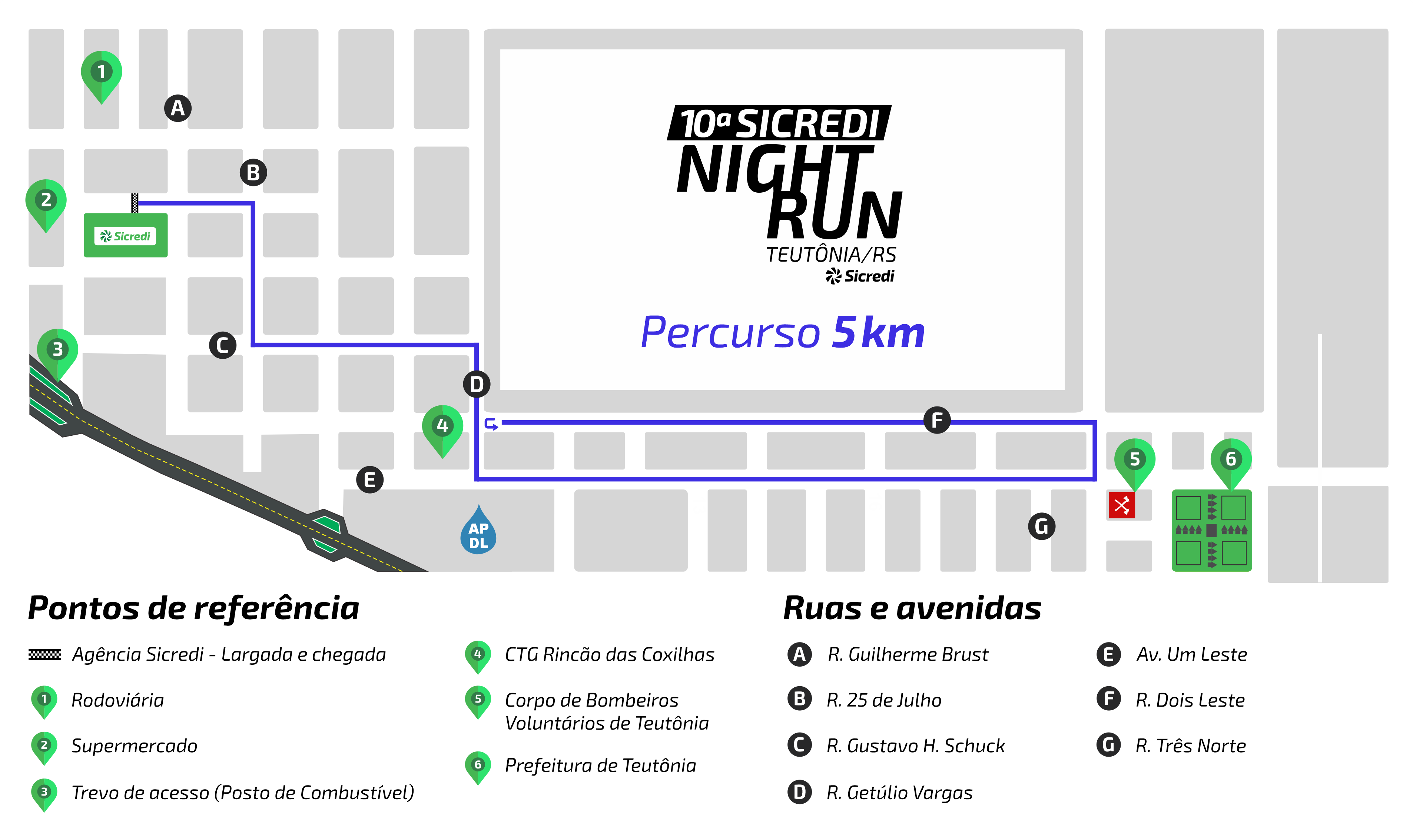 Mapa do trajeto 5km